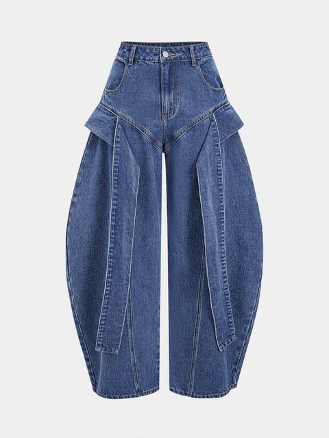 Item No. 04 — Blue balloon-leg jeans